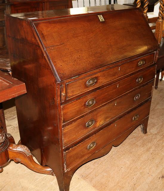 Georgian mahogany bureau